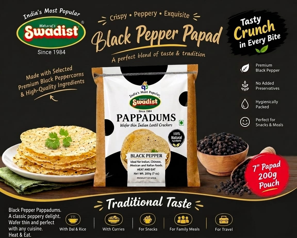 BLACK PEPPER PAPAD