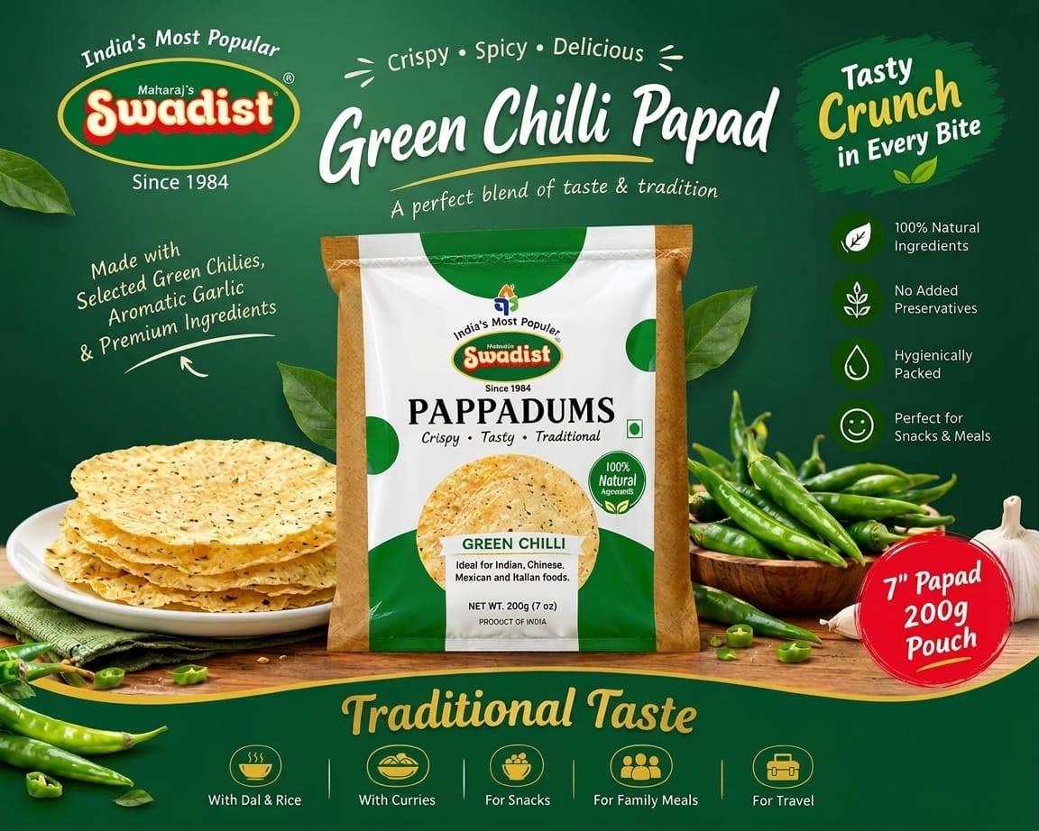 GREEN CHILLI PAPAD