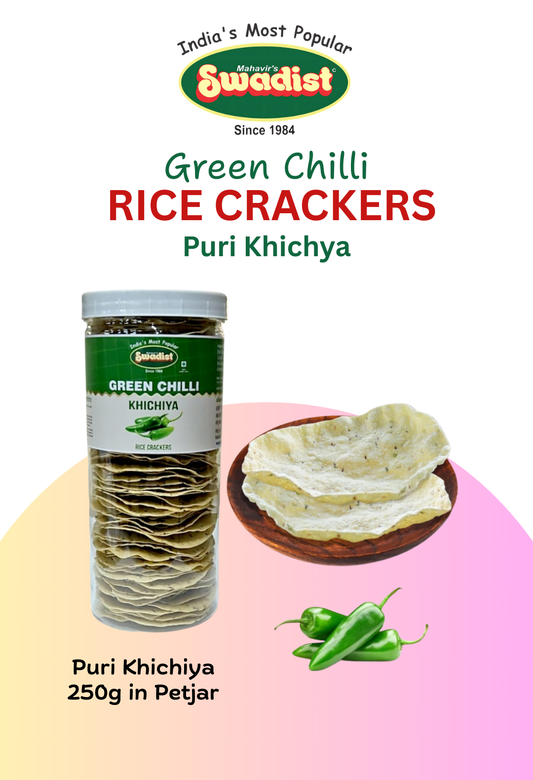 Green Chilli Rice Crackers